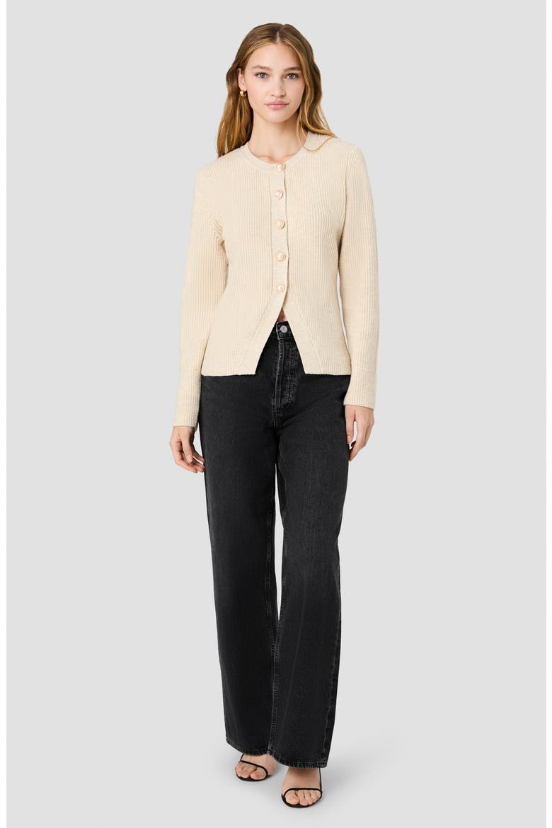 Marley Slim Fit Button-Up Cardigan, Alternate, color, OATMEAL MEL