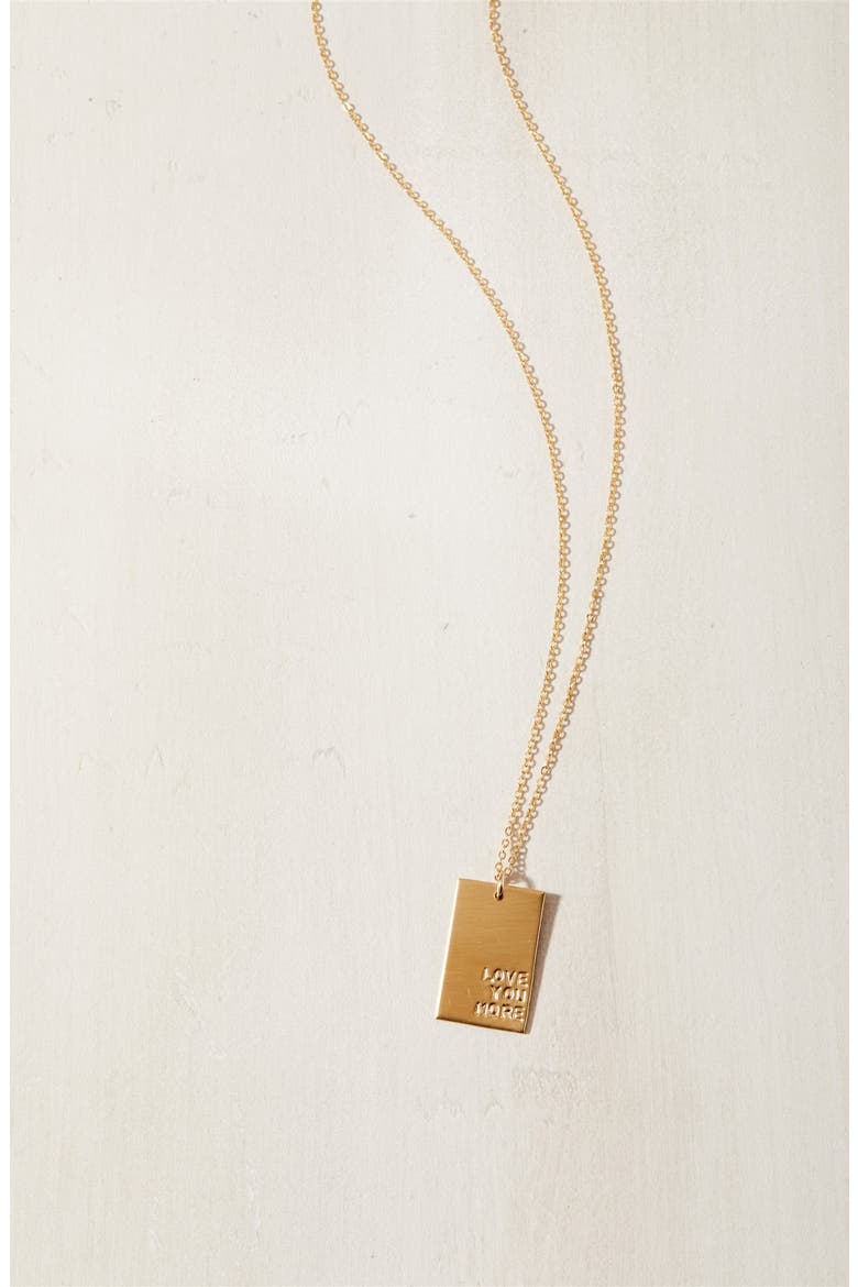 Goldie Hand-Stamped Pendant Necklace, Alternate, color, GOLD / UP TO 6 LINES