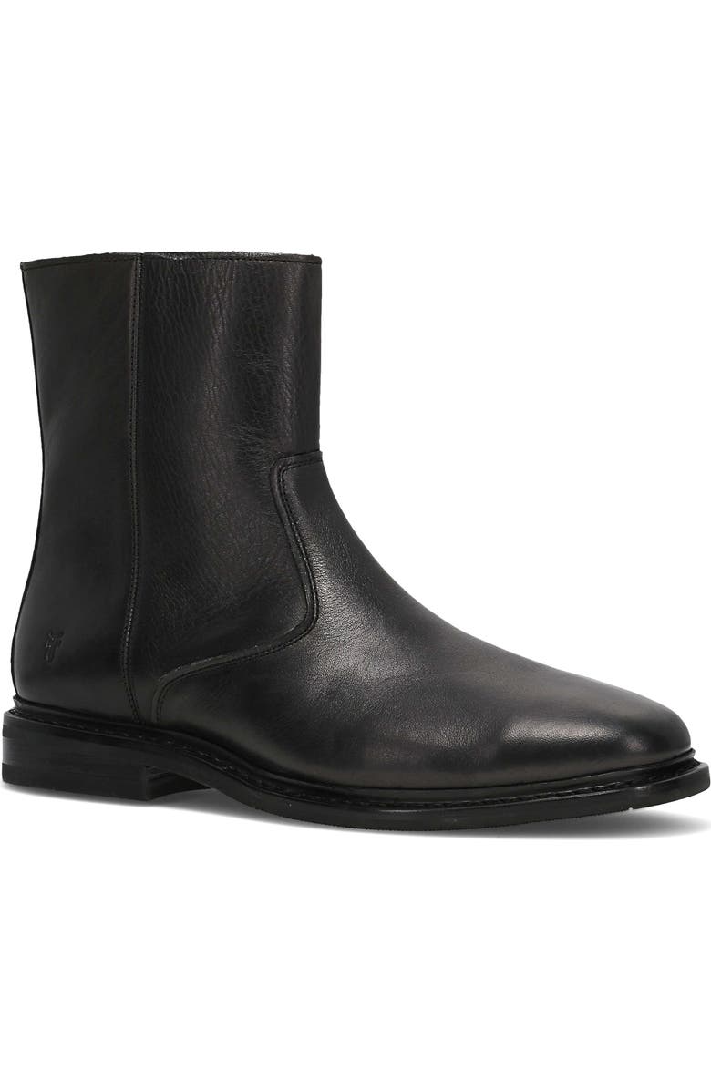 Frye Paul Leather Boot, Main, color, Black
