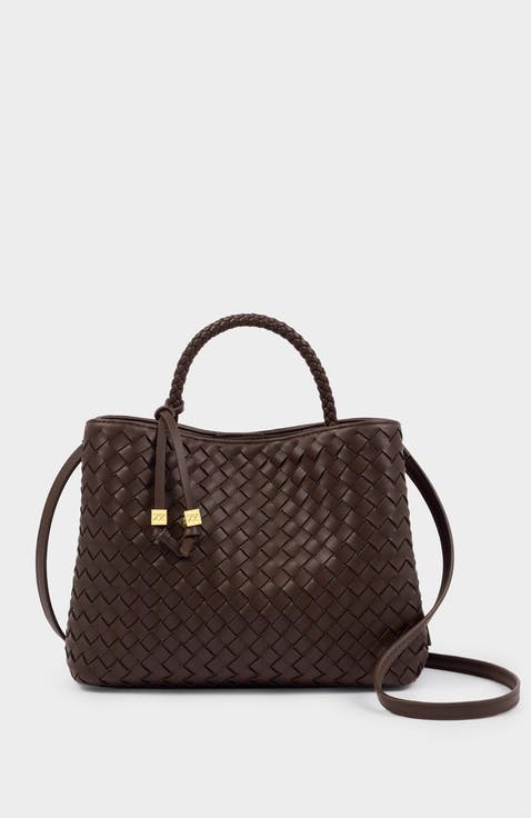 Nova Woven Texture Top Handle Bag