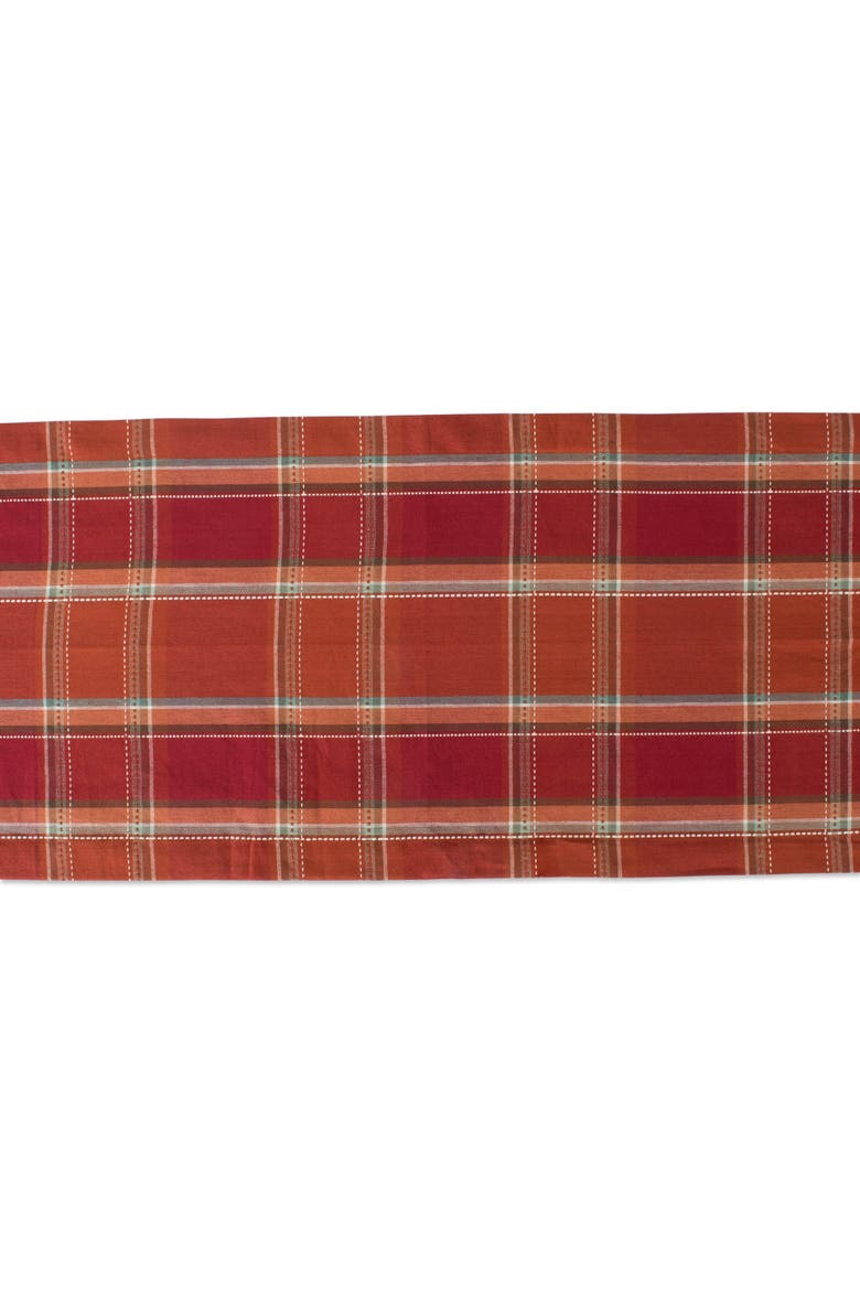 Autumn Spice Plaid Table Runner, Alternate, color, Autumn Spice