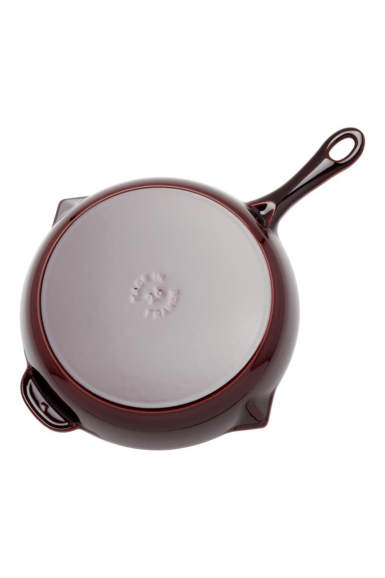 10-Inch Enameled Cast Iron Fry Pan, Alternate, color, GRENADINE