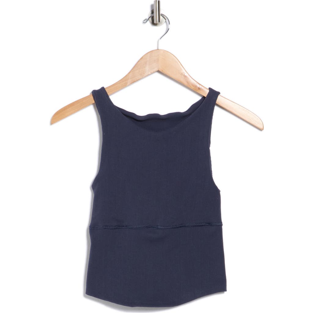 Free People Fp Movement Unwind Longline Tank In Blue