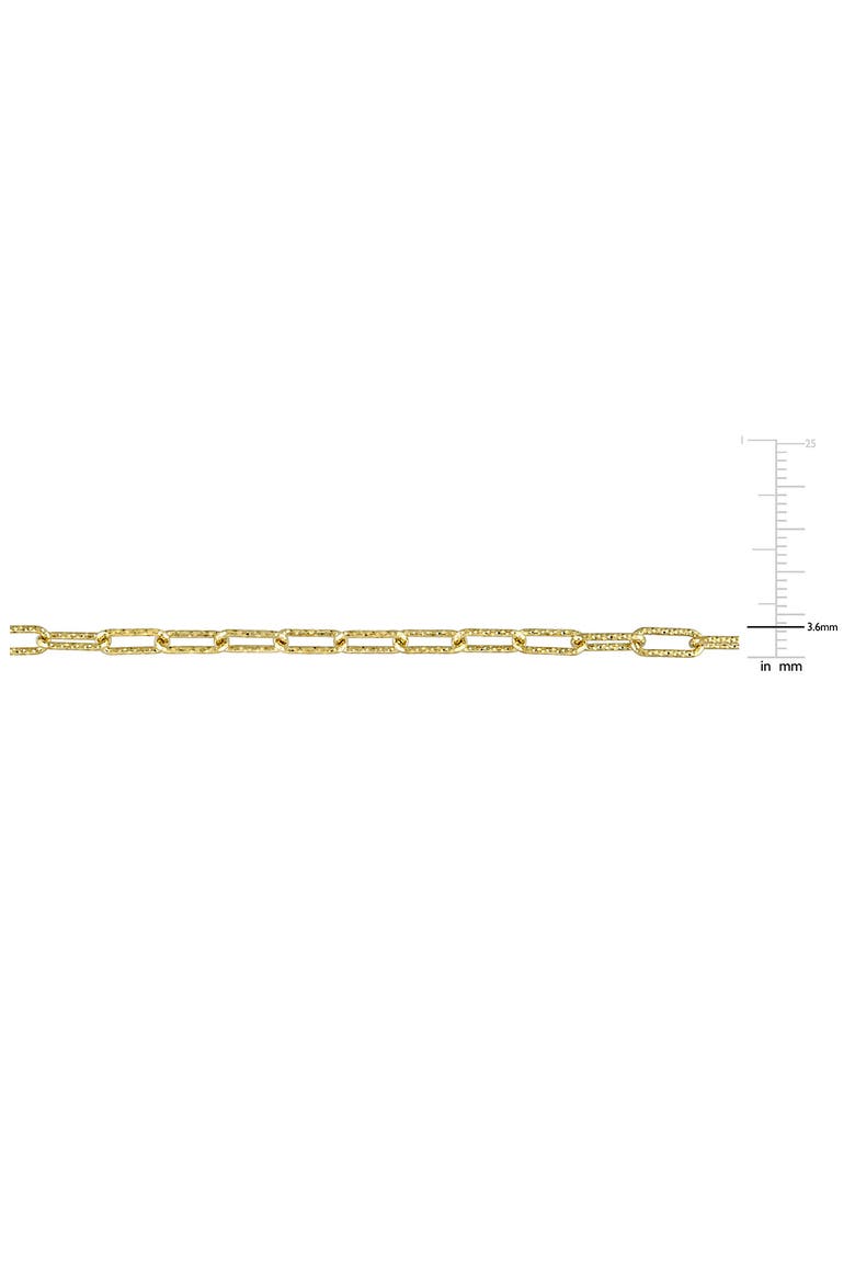 2-Piece Paperclip Chain Necklace & Bracelet Set, Alternate, color, YELLOW
