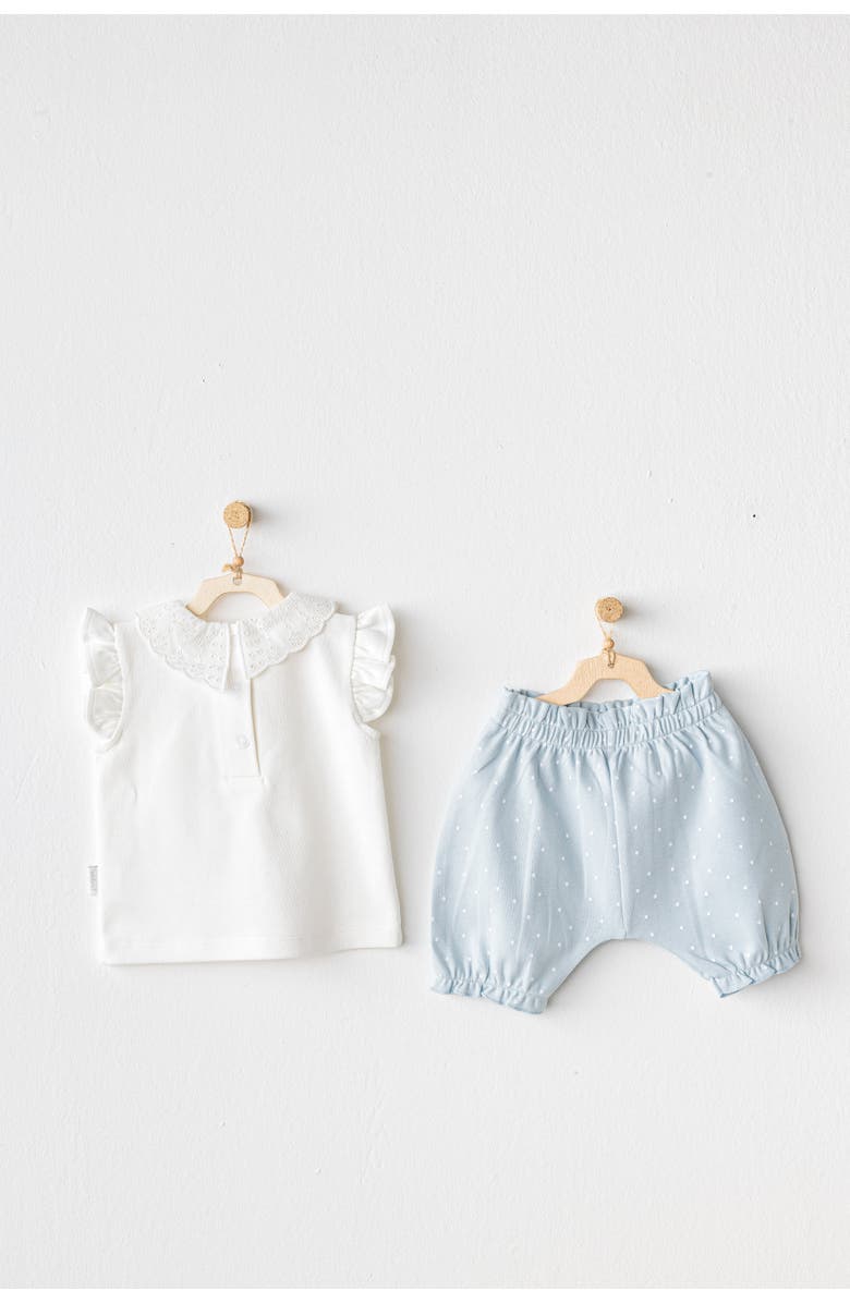 Andy Wawa Cuddly Bunny Bear Shorts Set, Alternate, color, Light Blue