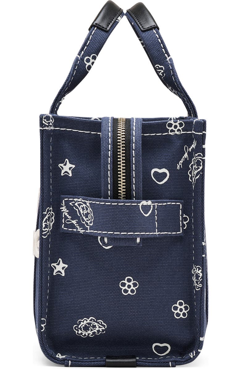 Marc Jacobs The Small Cotton Canvas Tote, Alternate, color, Navy Multi