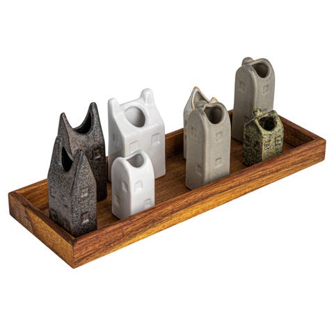 House-Shaped Vase Set