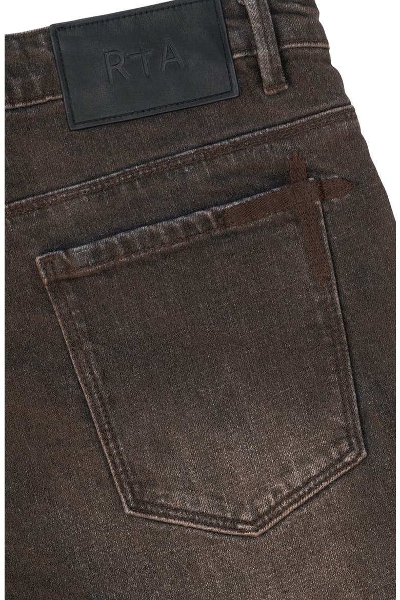 Bryant Skinny Jeans, Alternate, color, MOCHA DRIFT CROSS PATCH