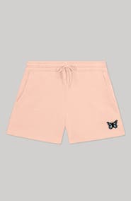 Dalix Womens Butterfly Midweight Washed Fleece Shorts