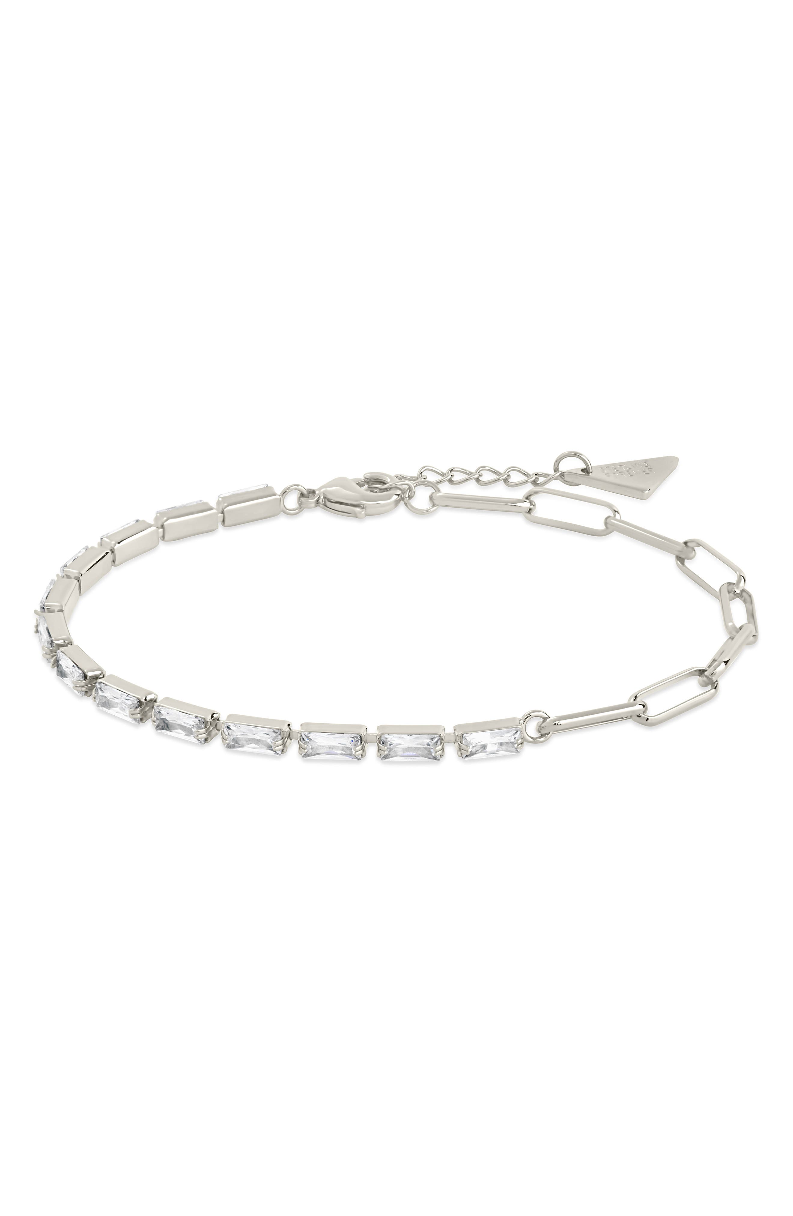 Sterling Forever Hunter Cubic Zirconia Tennis Bracelet
