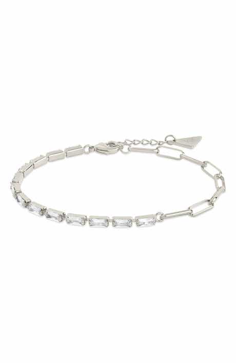 Sterling Forever Hunter Cubic Zirconia Tennis Bracelet