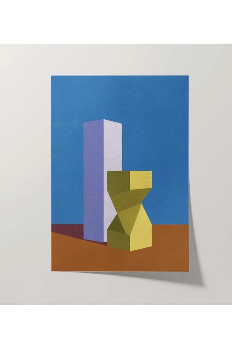 Form and Structure No. 05 Geometric Abstract Art Print, Alternate, color, Unframed - 12x16