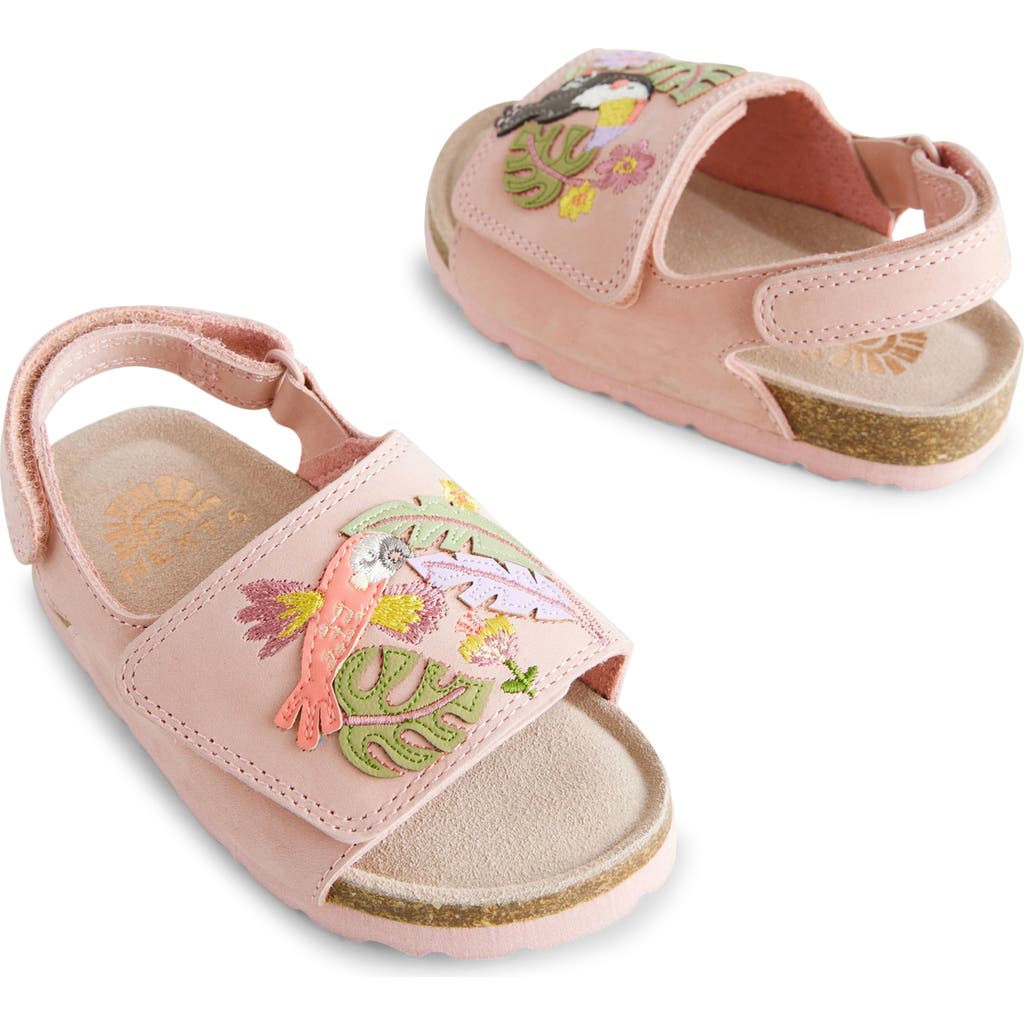 Next Kids' Embroidered Sandal In Pink
