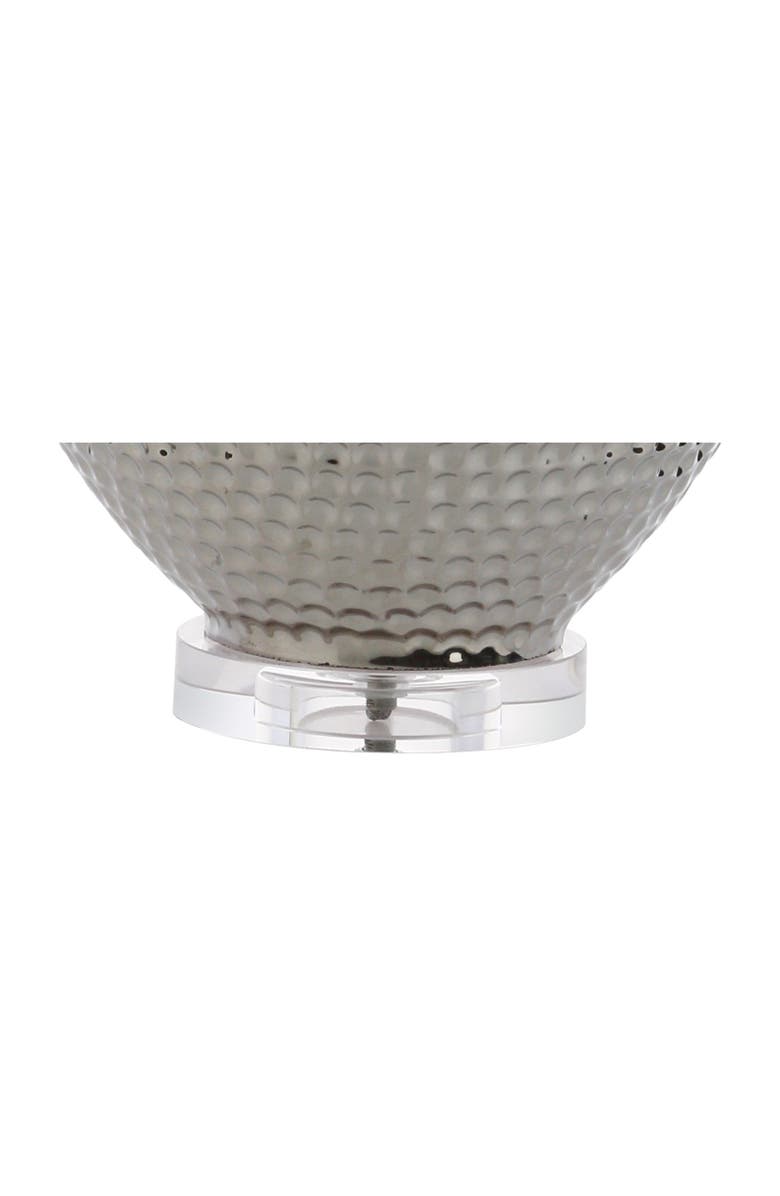 JONATHAN Y Andrews 27" Ceramic LED Table Lamp, Chrome, Alternate, color, Chrome