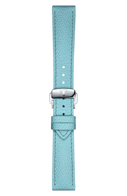 Tissot Chemin Des Tourelles Powermatic 80 Leather Strap Watch, 34mm In Blue