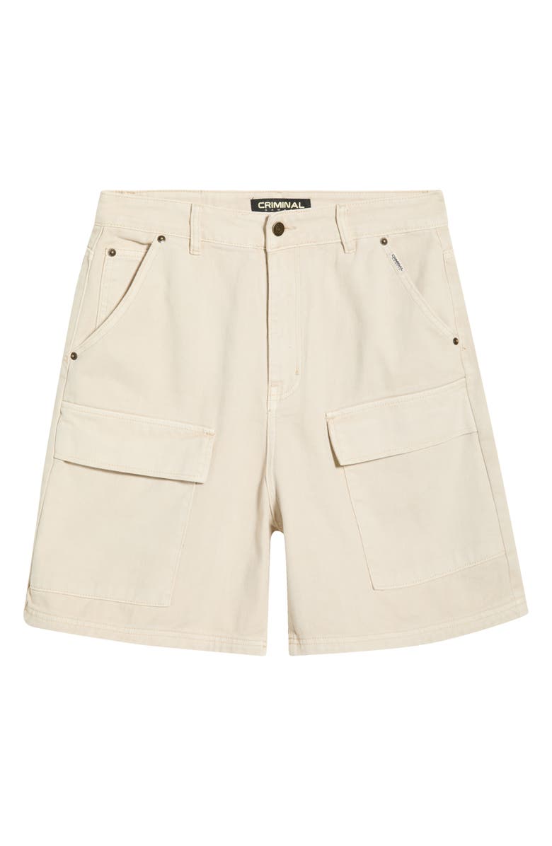 CRIMINAL DAMAGE Cotton Cargo Shorts, Main, color, Washed Stone