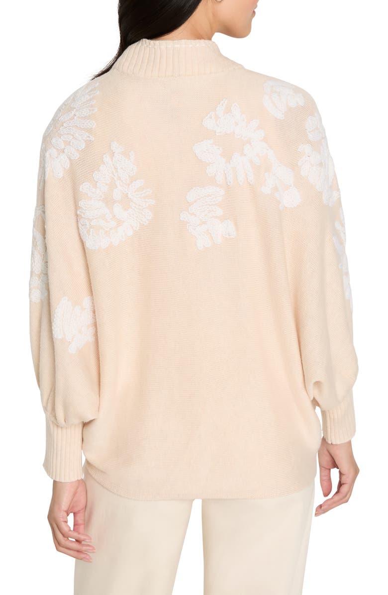 NIC+ZOE Embroidered Cardigan, Alternate, color, Neutral Multi