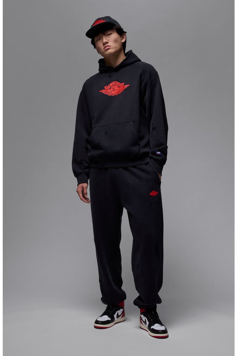 Jordan Rare Air Oversize Distressed Pullover Hoodie (Men) | Nordstrom