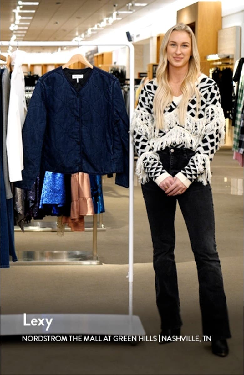 Remi Quilted Denim Jacket, sales video thumbnail