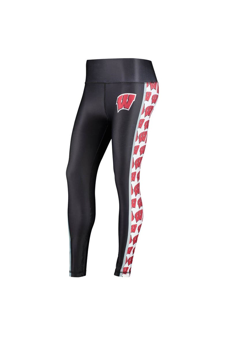Women's Concepts Sport Black Wisconsin Badgers Dormer Knit Leggings, Alternate, color, Black
