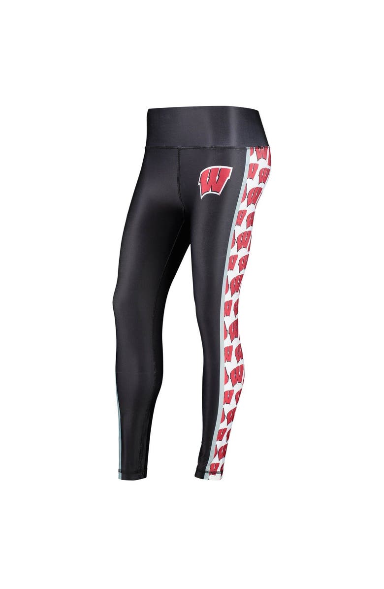 CONCEPTS SPORT Women's Concepts Sport Black Wisconsin Badgers Dormer Knit Leggings, Alternate, color, Black
