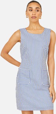 Yumi Stripe Cotton Shift Dress