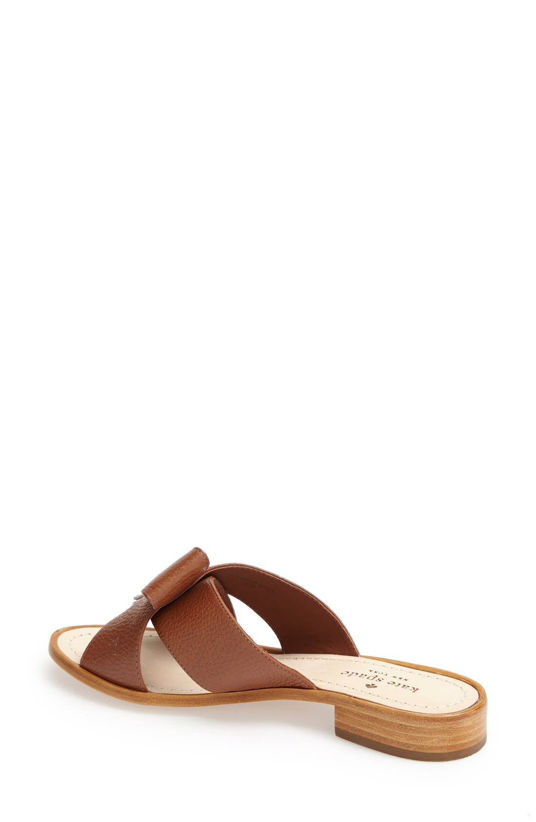 'becky' slide sandal, Alternate, color, LUGGAGE