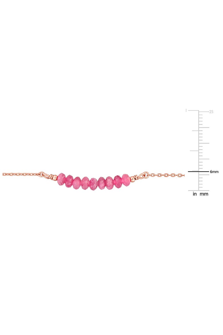 Pink Tourmaline Beaded Necklace & Bracelet Set, Alternate, color, PINK
