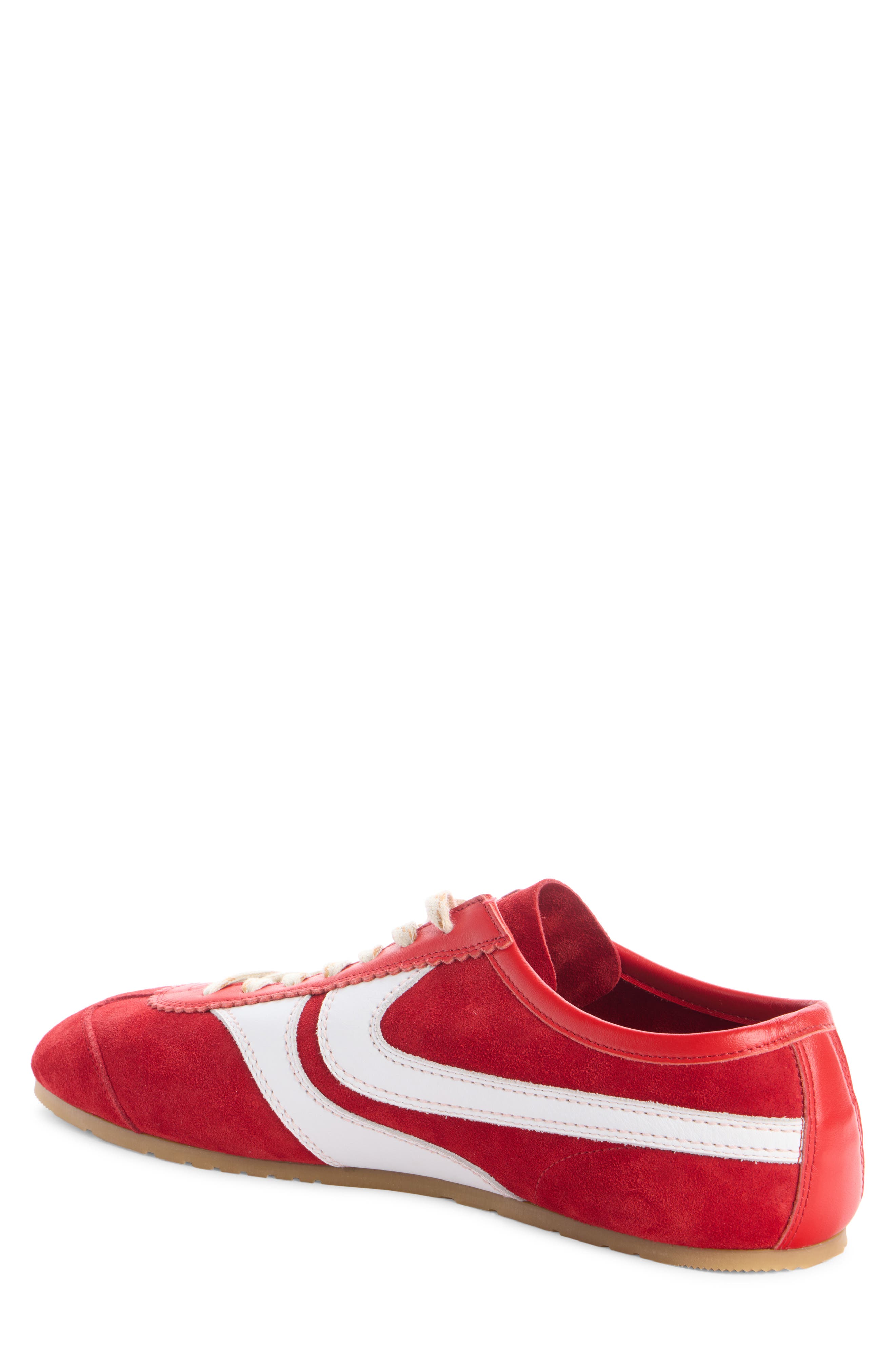 Dries Van Noten Suede Sneaker, Alternate, color, Red