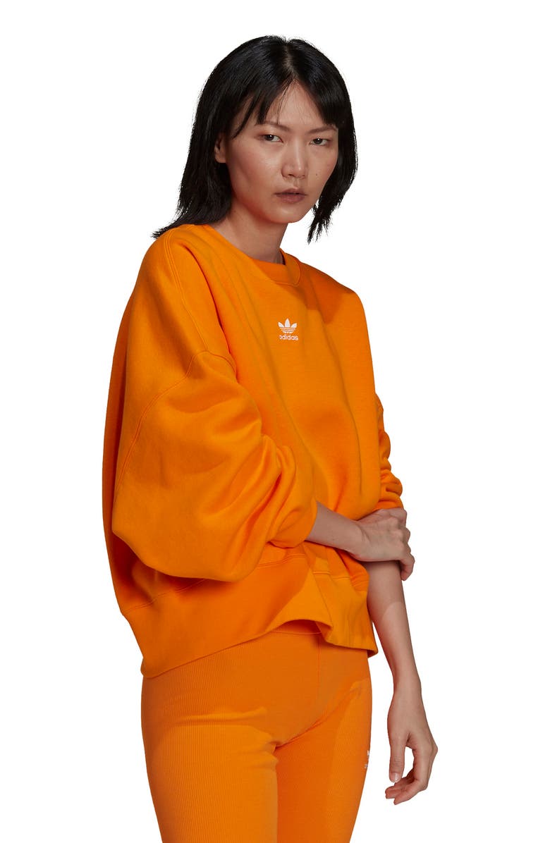 adidas Originals Logo Crewneck Sweatshirt, Alternate, color, 