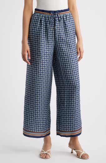 Relaxed Drawstring Satin Pants