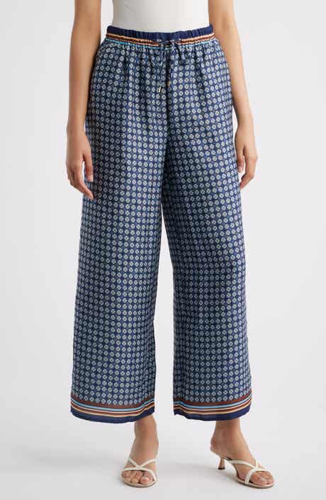 Relaxed Drawstring Satin Pants