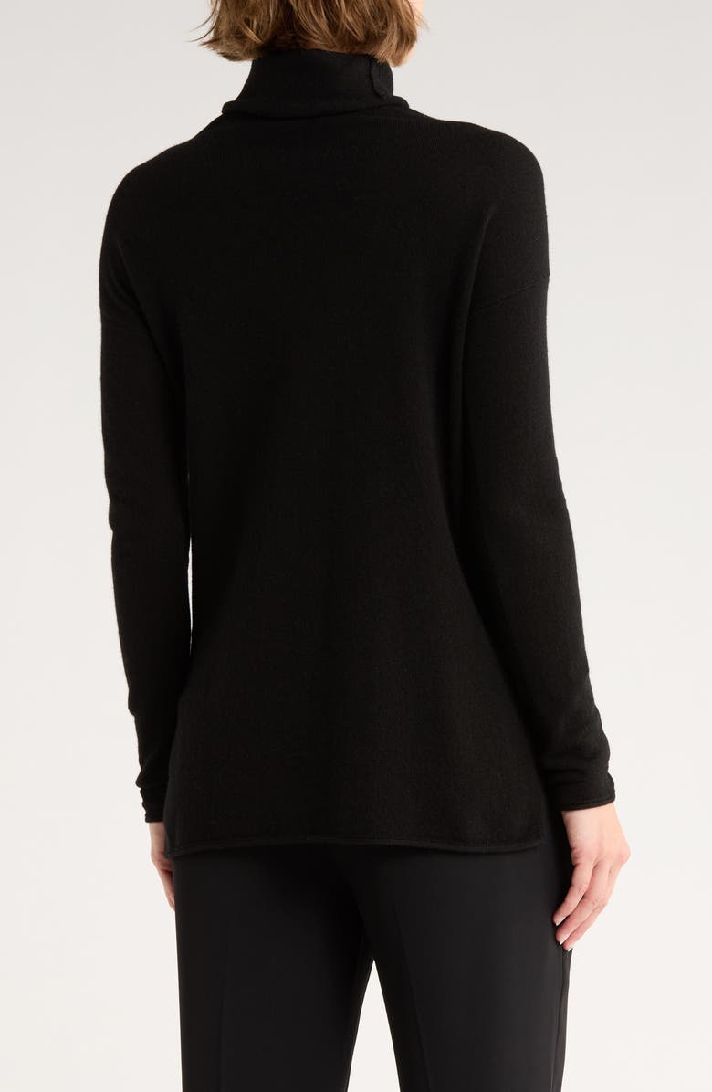 Vince Wool & Cashmere Turtleneck Sweater, Alternate, color, Black