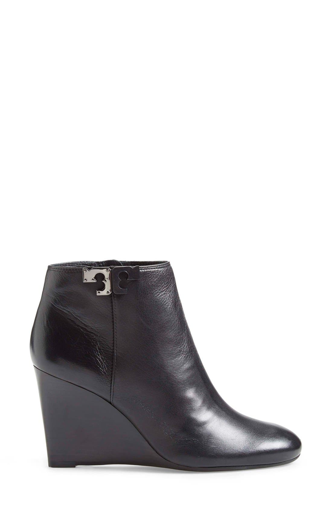 Tory Burch 'Lowell' Wedge Bootie, Alternate, color, 