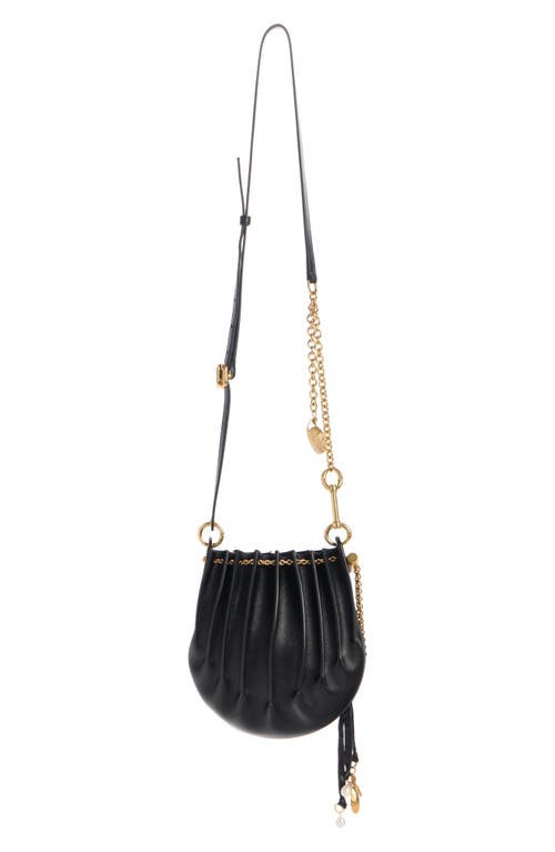 Chloé Chloe Women Black Leather Sea Treasures Crossbody Bag In Black