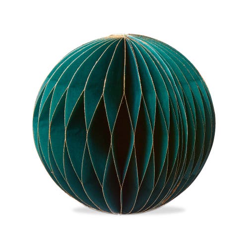 Tag Large Green Glimmer Paper Ball Decor For Holiday Sculptures In Green