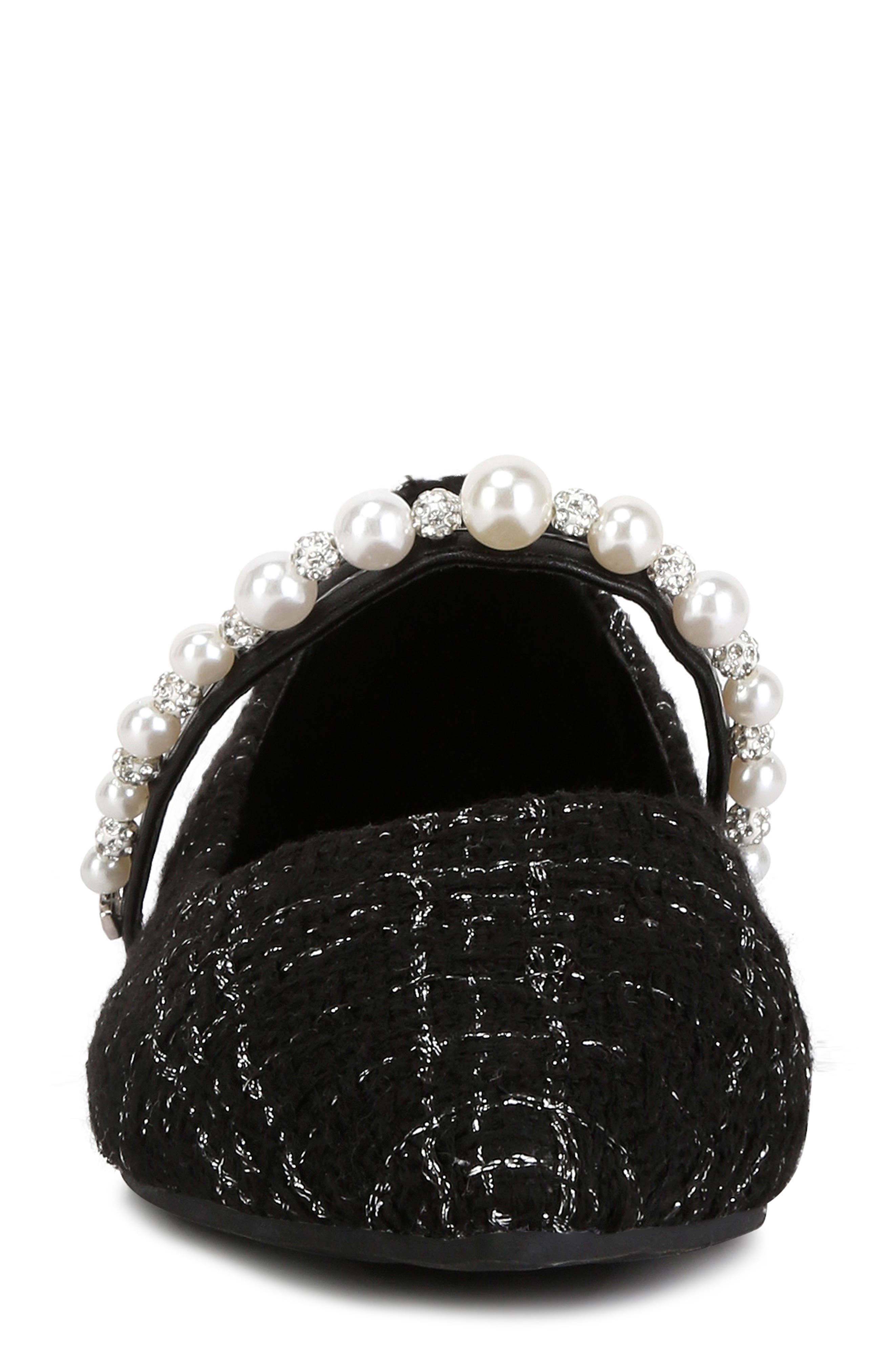 LONDON RAG Mowie Mary Jane Flat, Alternate, color, Black