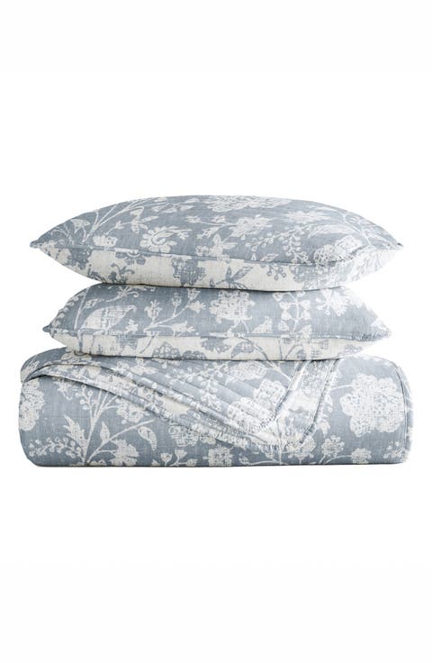 Pattern Reversible Quilt & Sham Set