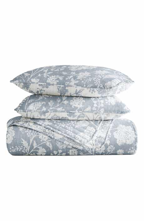 HOMESPUN Pattern Reversible Quilt & Sham Set