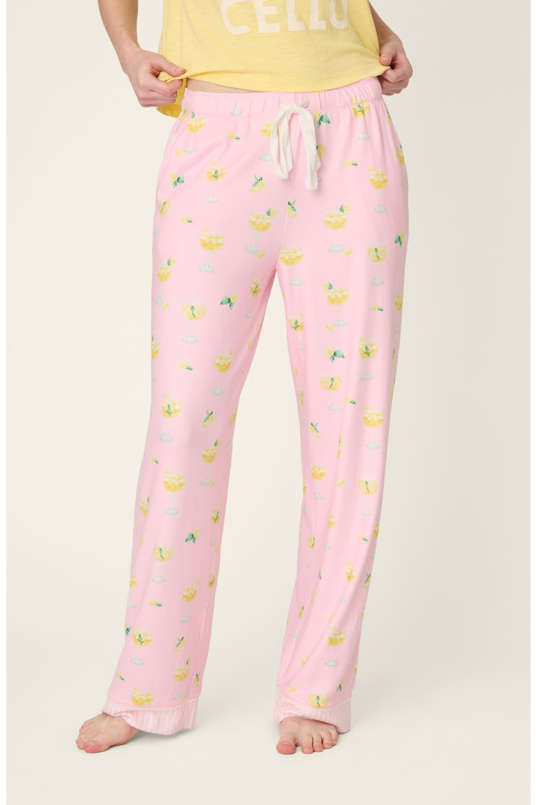 La Dolce Spritz Pajamas Pants, Main, color, PASTEL PINK