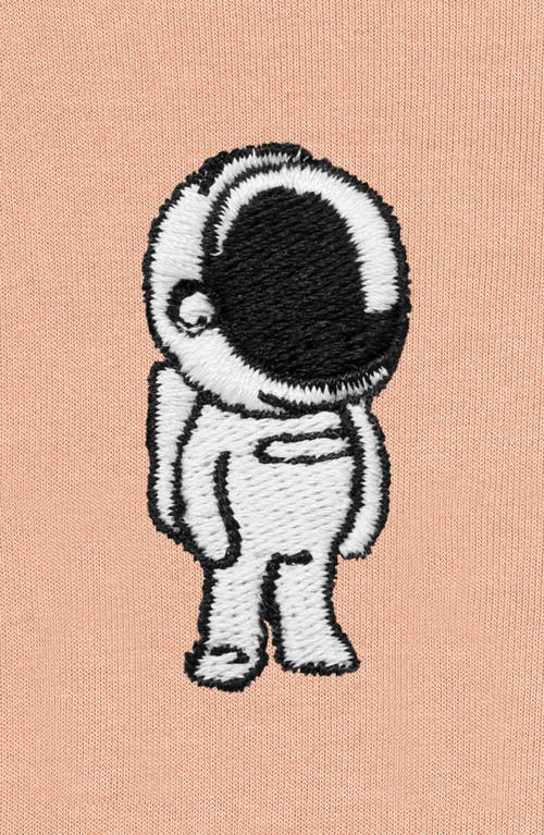 Dalix Astronaut Fleece Sweatshirt In Peach