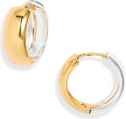Nordstrom Demi-Fine Reversible Hoop Earrings