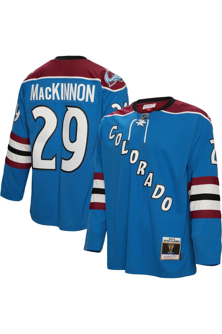 Men's Mitchell & Ness Nathan MacKinnon Blue Colorado Avalanche Big & Tall 2013 Blue Line Player Jersey, Main, color, Blue