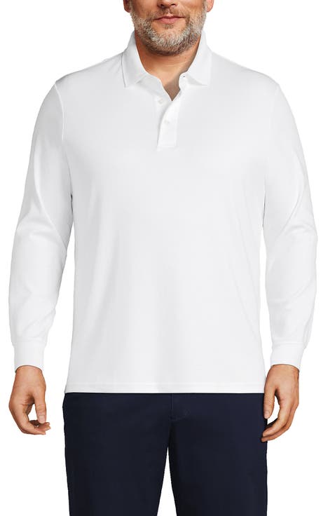 Long Sleeve Cotton Supima Polo Shirt