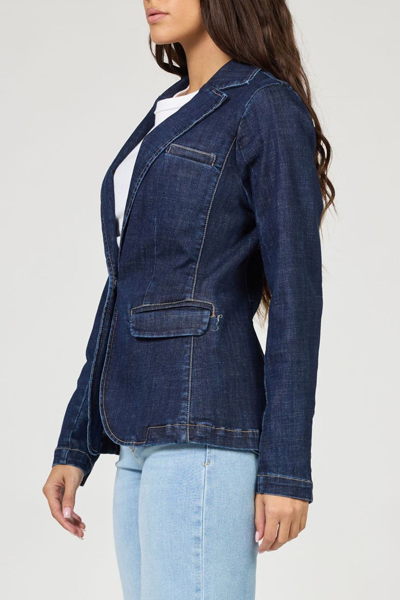 Minah One Button Blazer, Alternate, color, Naval Academy