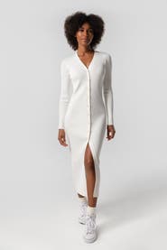 KADA The Long Sleeve Sweater Duster Midi Dress