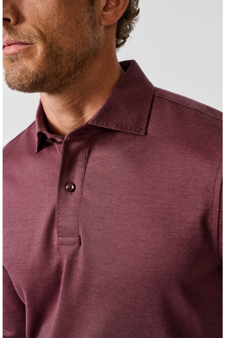 Pierce Cotton Polo, Alternate, color, MERLOT