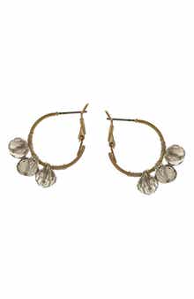 OLIVIA WELLES Mila Beaded Hoop Earrings