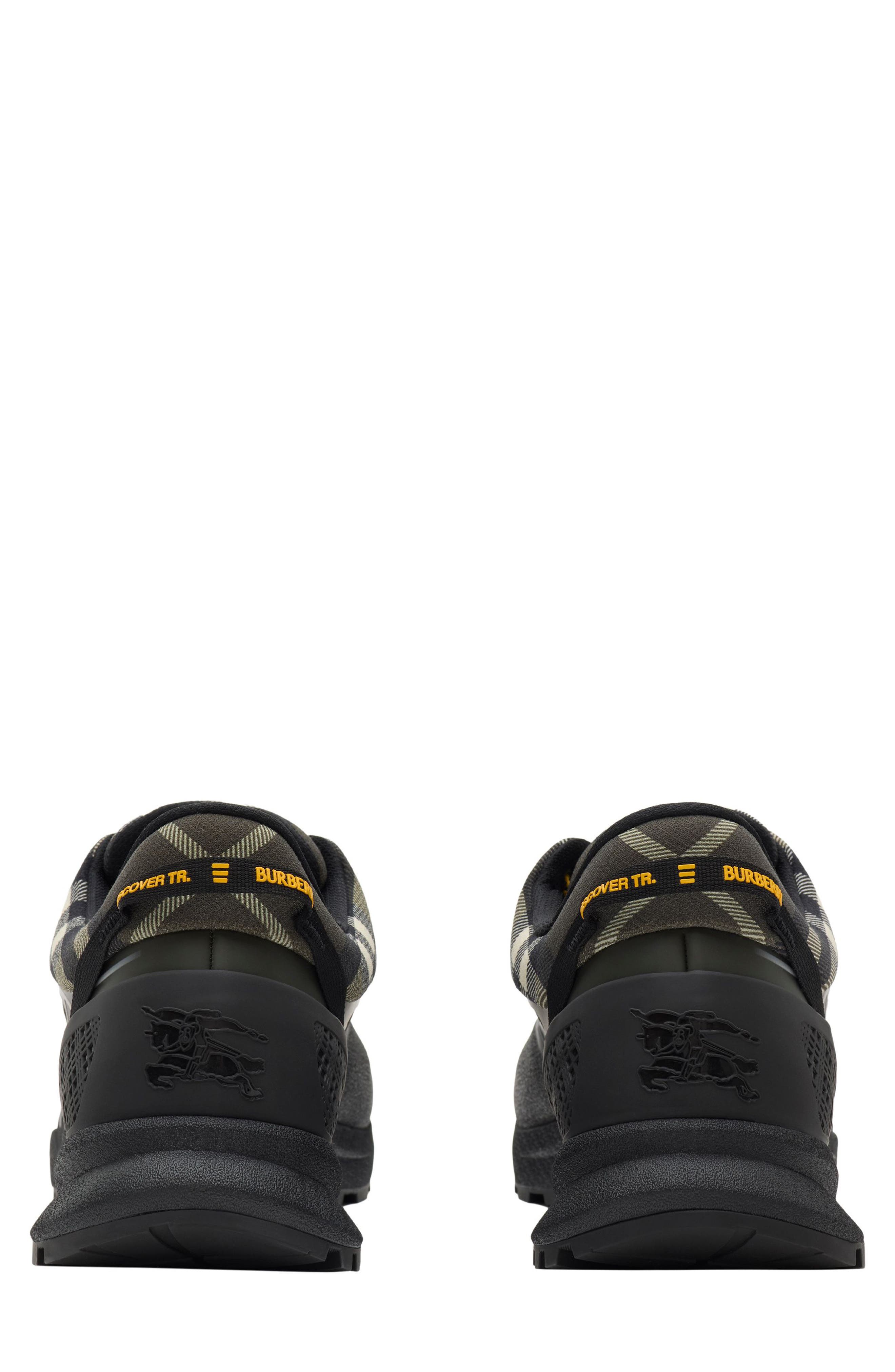 Burberry Check & Mesh Discover Sneaker, Alternate, color, Thicket/ Thicket Ip C