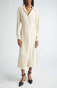 Vince Long Sleeve Shirtdress